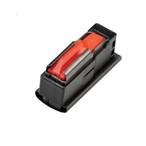 Black and red. 223 remington ammunition magazine for firearms.