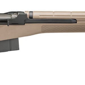 Tan semi-automatic rifle with black barrel and stock detail.