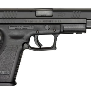 Black springfield armory xd. 45 acp semi-automatic pistol.