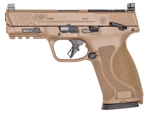Smith and wesson m&p10mm m2. 0 10mm fde 4" ts or