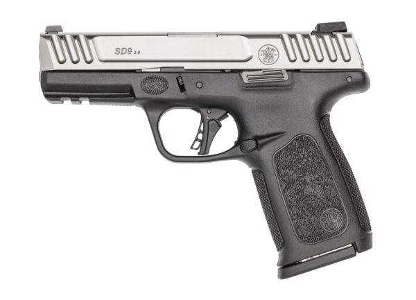 Smith and wesson sd9 2. 0 9mm 10+1 4" ss/blk fs