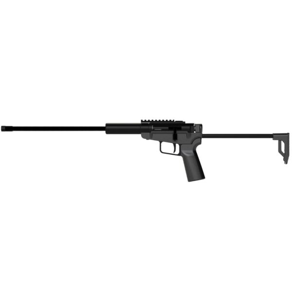 Dark mountain stowaway rifle 5. 7x28mm single shot 16" threaded barrel black