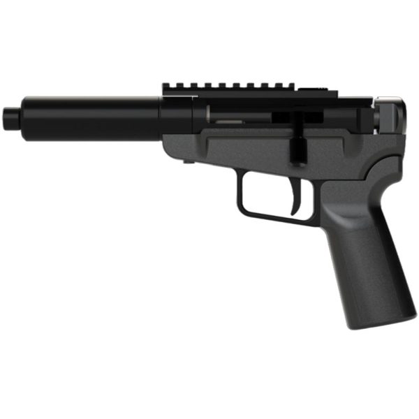 Dark mountain arms stowaway handgun 5. 7x28 single shot 5" 1/2x28 threaded barrel black with brace adapter