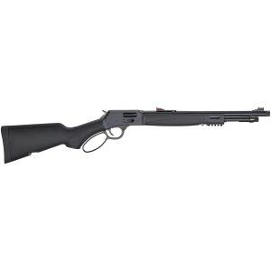 Henry big boy steel x model rifle. 44 mag/. 44 spl 7rd capacity 17. 4" threaded barrel synthetic stock fiber sights