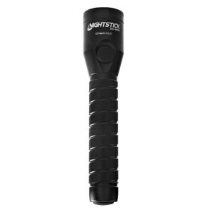 A black Nightstick TAC-600XL flashlight with a textured grip and branded logo.