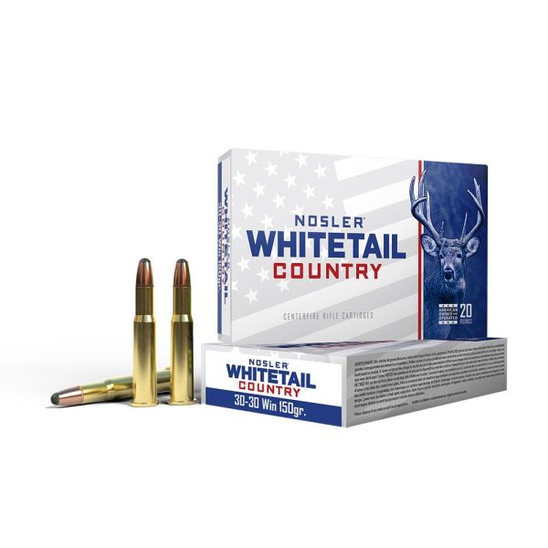 Nosler whitetail country rifle ammunition  30-30 win 150gr sp 2390 fps 20/ct