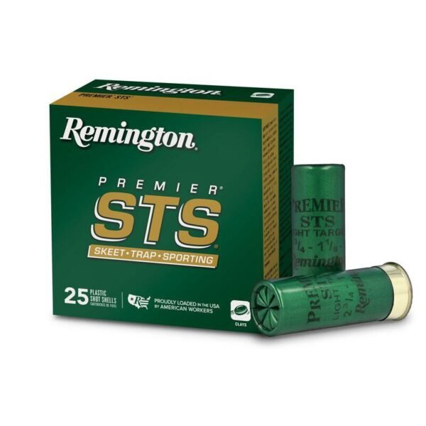 Remington premier sts target 12 ga 2 3/4" 2 3/4 dr 1 1/8 oz #8 1145 fps 25/ct