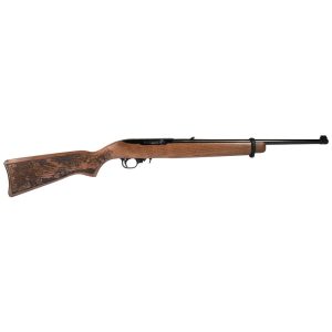 Ruger 10/22 custom engraved whitetail series carbine rifle. 22 lr 10rd magazine 18. 5" barrel wood