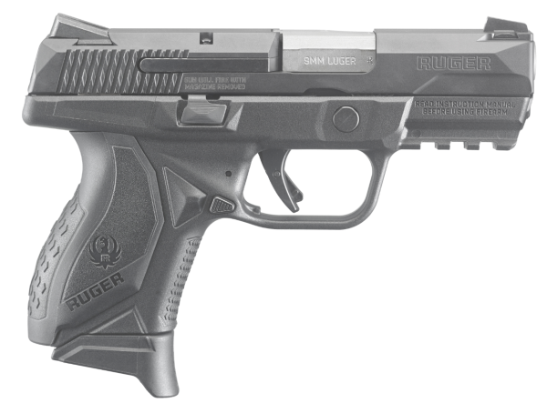 Ruger amer cmpct 9mm blk 3. 55" 17+1