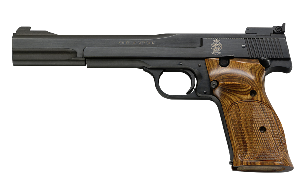 Smith and wesson 41 22lr 10+1 blue/wood 7" as