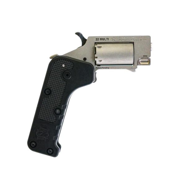 Standard mfg switch gun handgun combo. 22 wmr &. 22 lr 5rd capacity. 75" barrel silver with black grip