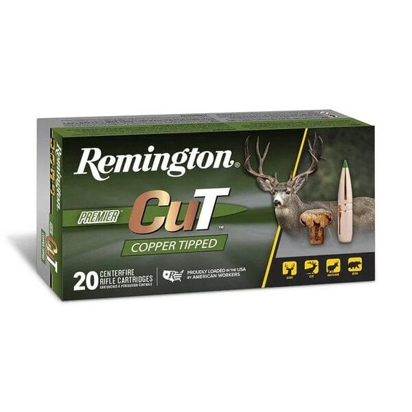 Remington premier cut copper tipped rifle ammunition 270 win 130gr pt 3010 fps 20/ct