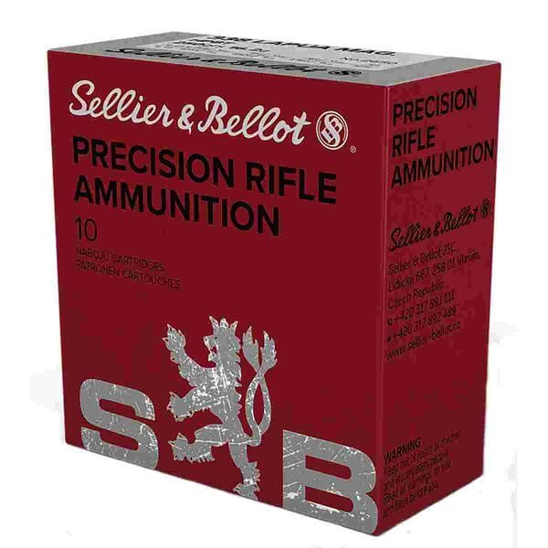 Sellier & bellot rifle ammuntion. 338 lapua mag 250gr hpbt 2848 fps 10/ct