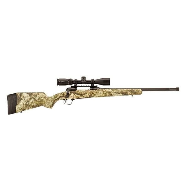 Savage arms 110 apex predator xp rifle. 308 win 4/rd 20" barrel mossy oak camo with scope