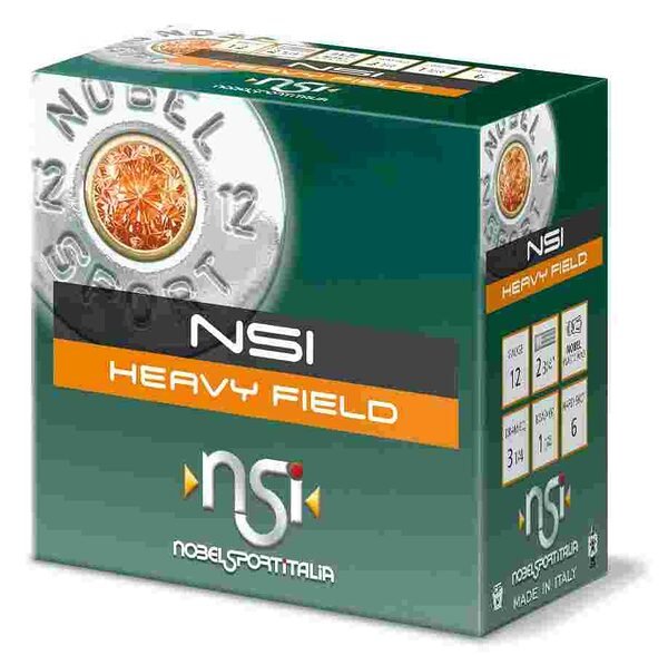 Nobel sport heavy field shotshells 12 ga 2-3/4" 1-1/4 oz 1330 fps #7. 5 25/ct