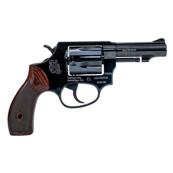 Heritage roscoe handgun. 38 special 5rd capacity 3" barrel black with wood grips