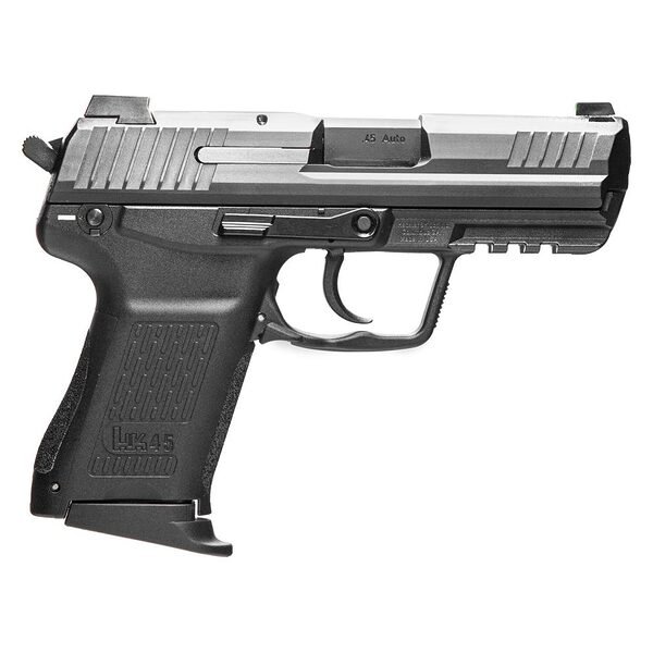 H&k hk45 compact handgun. 45 auto 8rd magazines(2) 3. 94" barrel da/sa v1 decocking lever & safety