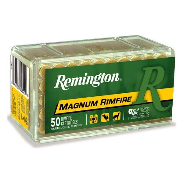 Remington magnum rimfire ammunition. 17 hmr 20gr psp 2375 fps 50/ct