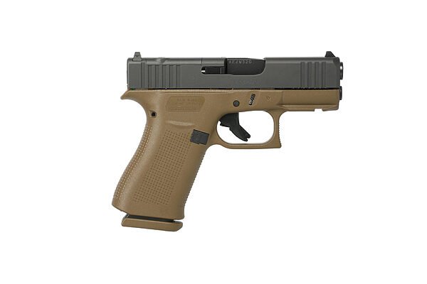 Glock g43x 9mm fde 3. 39" mos rail