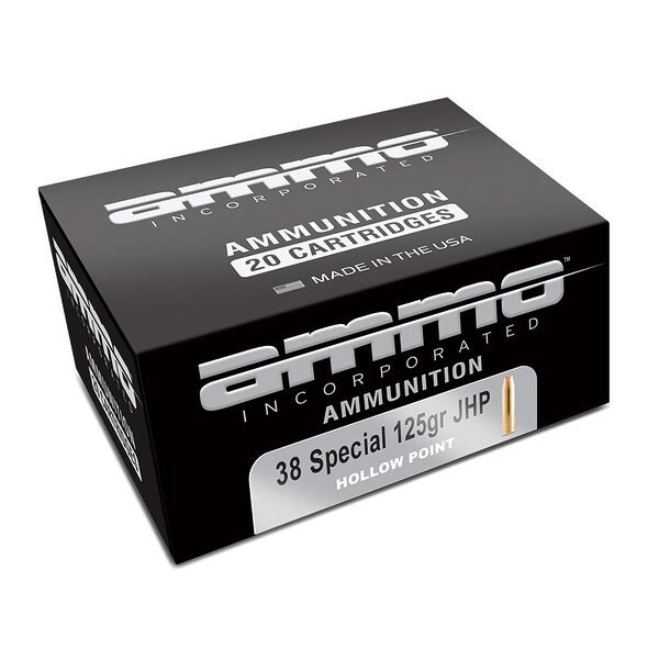 Ammo inc signature handgun ammunition. 38 spl 125gr jhp 950 fps 20/ct