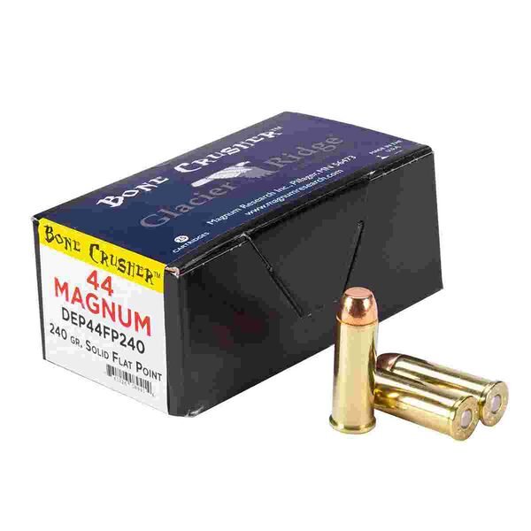 Magnum research desert eagles bone crusher handgun ammunition. 44 rem mag 240gr fp 25/ct