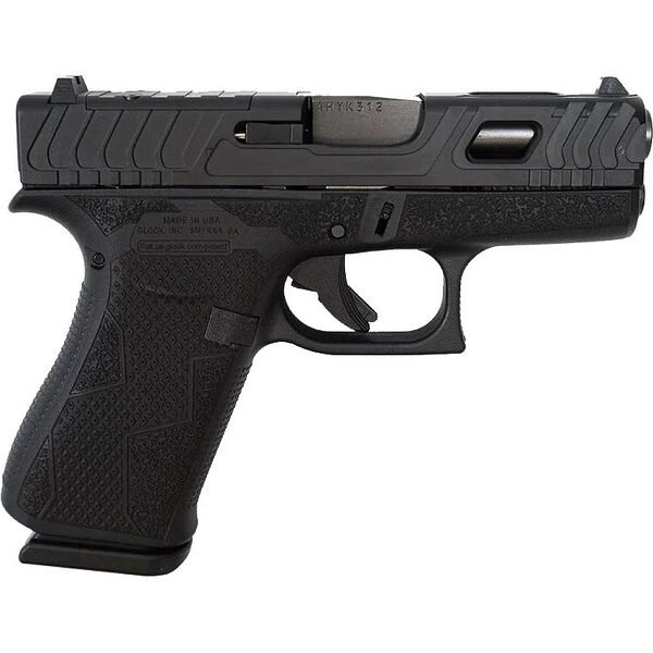 Glock 43x "kavorka" black handgun 9mm luger 10rd magazines(2) 3. 4" barrel accessory rail usa made