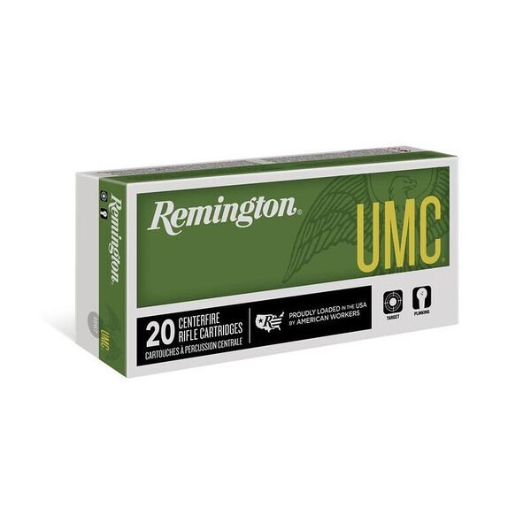 Remington mc centerfire rifle ammunition 450 bushmaster 260 gr fmj 2040 fps 20/ct