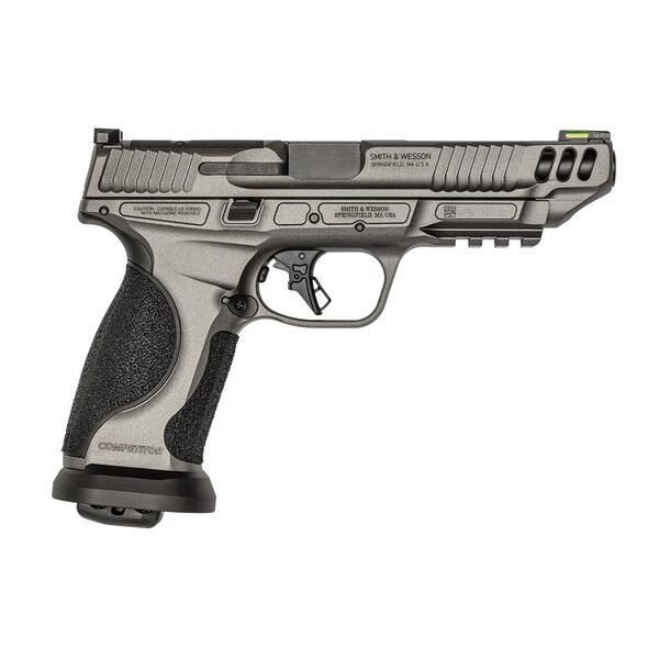 S&w m&p9 m2. 0 performance center competitor handgun 9mm luger 17rd magazines(4) 5" barrel gray cerakote optic ready