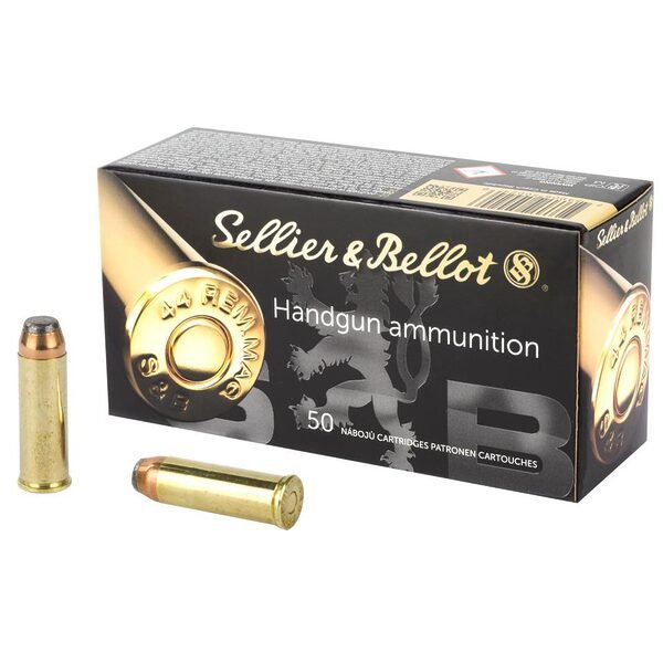 Sellier & bellot pistol & revolver ammo. 44 rem mag sp 240 gr 50/box