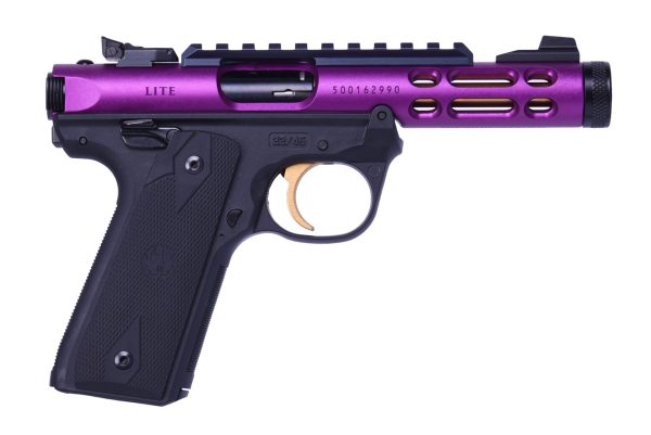 Ruger mkiv 22/45 lt 22lr purple/gold