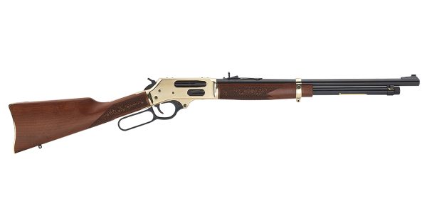 Henry repeating arms lever act sidegate 45-70 brass