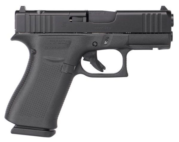 Glock g43x 9mm blk 3. 39" mos rail