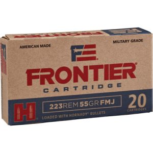 Frontier ammunition - 223 remington, fmj, 55 gr, 20/bx