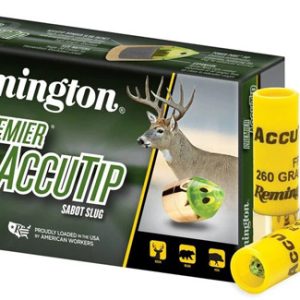 Accutip sabot slugs - 20 ga, 260 gr, 2. 75", 1850 fps, 3/5 oz charge, 5/bx, rifled bbl only