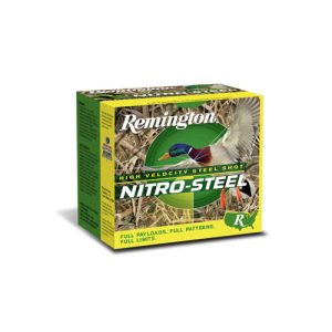 Nitro-steel shotshells - 20 ga, 3", 1oz, 4 shot, 1400 fps, 25/bx