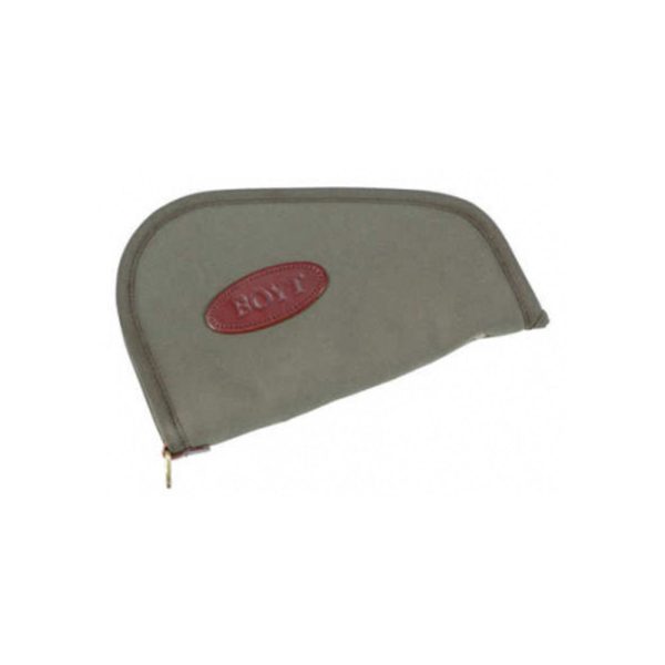 Heart-shaped handgun case - olive drab - 8"