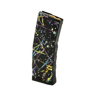 Amend2 ar-15/m4/m16 mod 3 rifle magazine neon splatter 5. 56x45mm nato/. 223 rem 30/rd