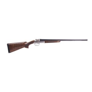 Ati road agent prime sxs shotgun 20ga 2rd capacity 3" chamber 26" barrel wood stock silver engraved reciever