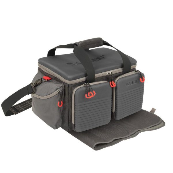 Allen competitor premium molded lockable range bag with fold up gun mat grey