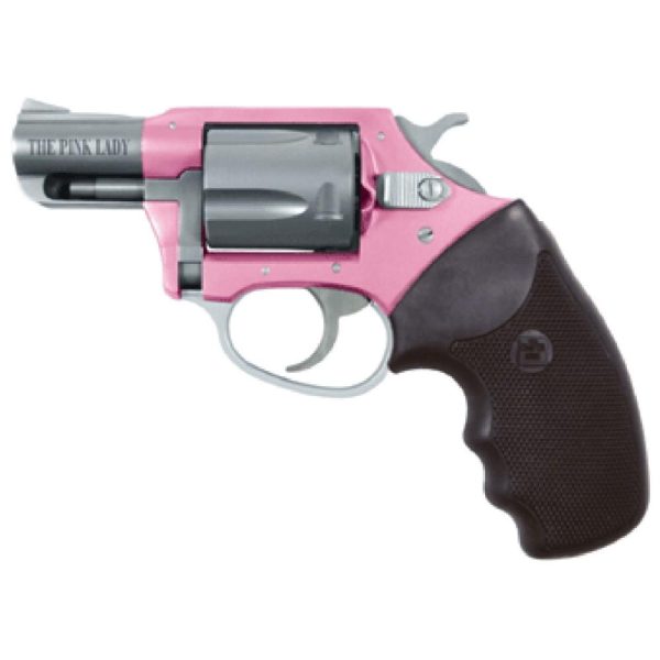 Charter arms pink lady handgun. 38 spl 5rd capacity 2" barrel pink with full black grip