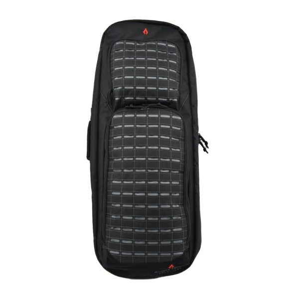 Advance warrior solutions frame 36" rifle case with backpack strap black with grey