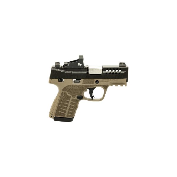 Savage stance xr mc9ms handgun 9mm luger 10(1)&13(1)rd magazines 3. 2" barrel fde manual safety w/cts-500 red dot