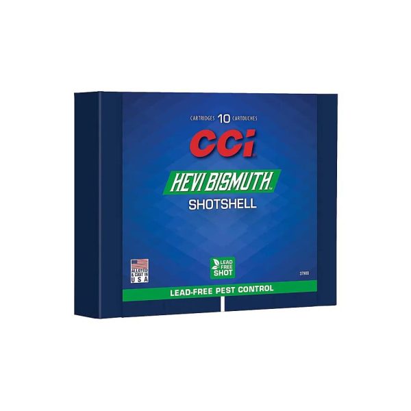 Cci hevi bismuth centerfire shotshell. 44 spl/. 44 rem mag 112gr #8 1050 fps 10/ct