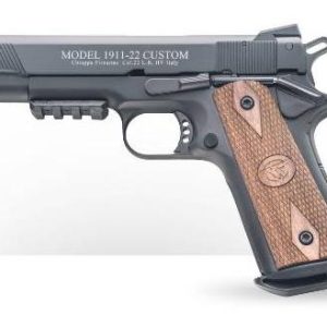 Chiappa 1911. 22 lr handgun. 22 lr 10rd magazines(2) 5" barrel wooden grips rail