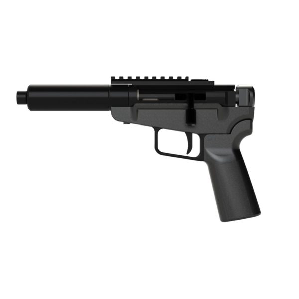 Dark mountain stowaway handgun 5. 7x28mm single shot 5" 1/2x28 threaded barrel black