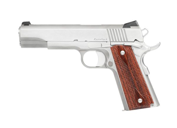 Dan wesson 1911 razorback handgun 10mm auto 8rd magazine 5" barrel stainless