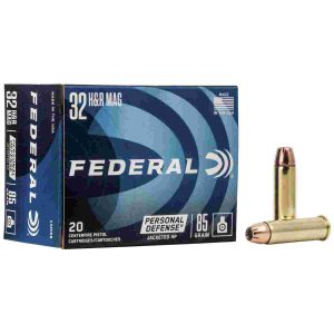 Federal personal defense handgun ammunition. 32 h&r magnum hp 85 gr 20/box
