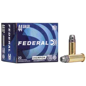 Federal champion handgun ammunition. 44 spl 200 gr hp 870 fps 20/box