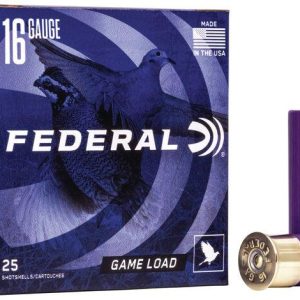 Federal game shok shotshells 16ga 2-3/4" 1oz 1165 fps #7. 5 25/ct