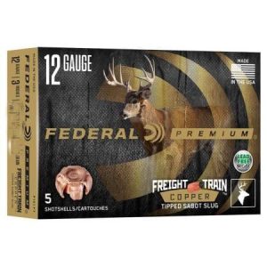 Federal premium freight train copper 12ga 3" 300gr slug 2000 fps 5/ct